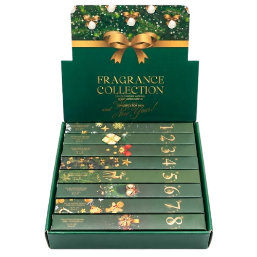 Men's Christmas Fragrance Gift Set - 8 x 30ml EDP Inspired Fragrances - 240ml