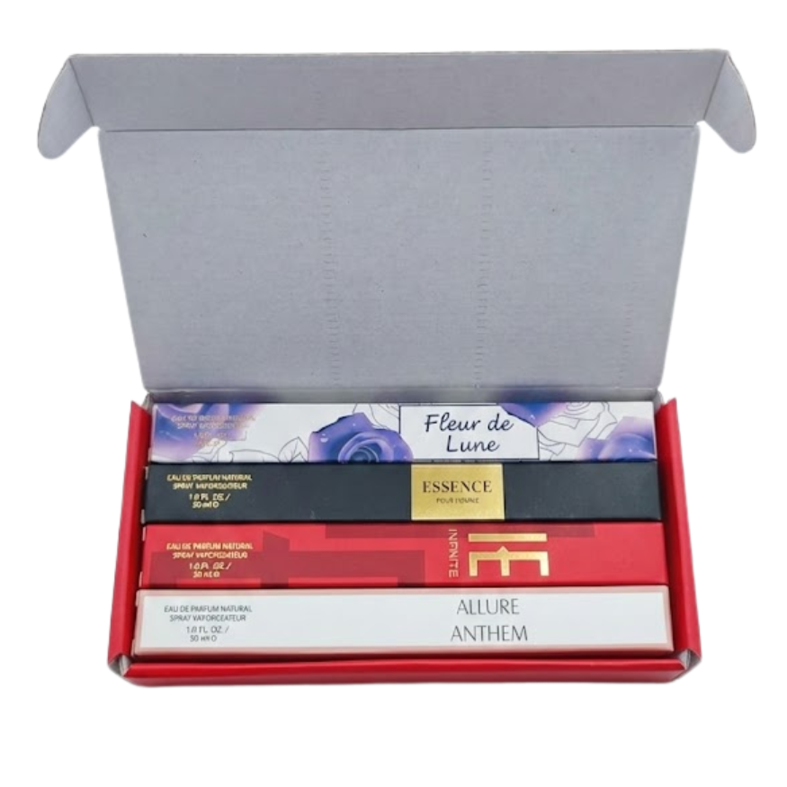 Build a Box Designer Perfume Set - 4 x 30ml EDP Inspired Perfumes - 120ml